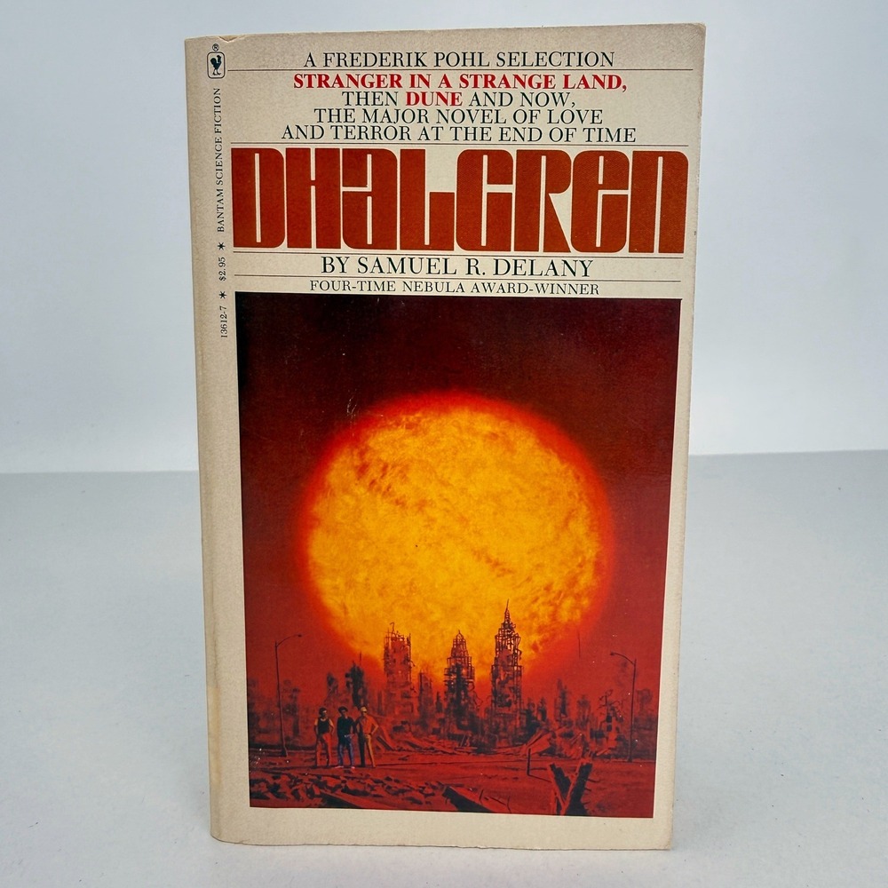 Dhalgren by Samuel R Delany Vintage Paperback Bantam Science Fiction 1970s